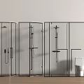 Modern Shower Sauna Bathroom Design With Glass Enclosures And Toilet