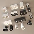 Black And White Downlights And Spotlights In Various Styles For Home Ceiling
