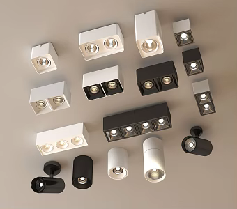 Modern downlight spotlight open-mounted downlight recessed downlight spotlight 3d model