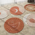 Round carpet 3d model
