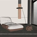 Modern Minotti Lazy Sofa 3d model