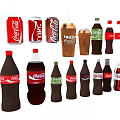 Coca Cola Beverage Collection With Cans Bottles Frozen Drink Cups And Various Sizes Flavors