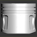 High Quality Metal Engine Piston With Smooth Surface And Central Hole 3d model