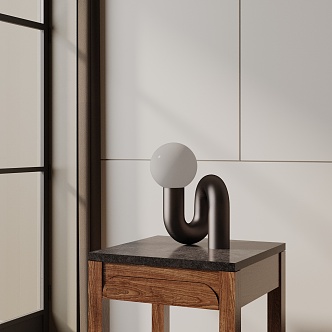 Modern table lamp 3d model