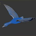 Golden Flying Animal Sculpture With Spread Wings And Reflection On Dark Background