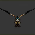 Game Movie Character Dragon With Orange Black Wings Blue Eyes And Detailed Scales