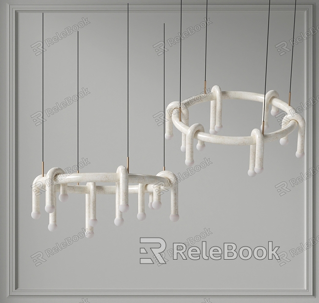 Cream wind chandelier model