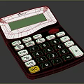 Modern calculator electronic timer 3d model