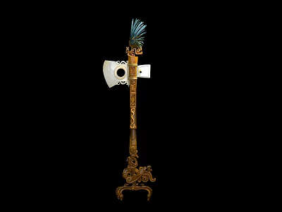 Chinese Game Props Tomahawk Sealing Gods to Sacrifice to the Court and Shang Dynasty 3d model