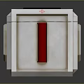 Emergency First Aid Kit White Container With Red Cross Symbol And Black Handles