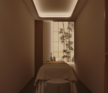 Modern new Chinese beauty salon-Ji beauty salon beauty spa therapy room massage room 3d model