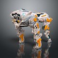 Mech Warrior Machine Armor Machine Armor Machine Warrior 3d model