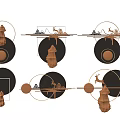 Modern Luxury Wall Decor With Geometric Frames Metal Accents And Ornaments