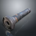 Vintage Metal Handheld Flashlight As Daily Living Essential With Classic Design And Portable Use