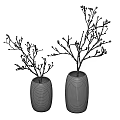 Decorative Transparent Glass Vases With Gradient Color Holding Branches And Buds