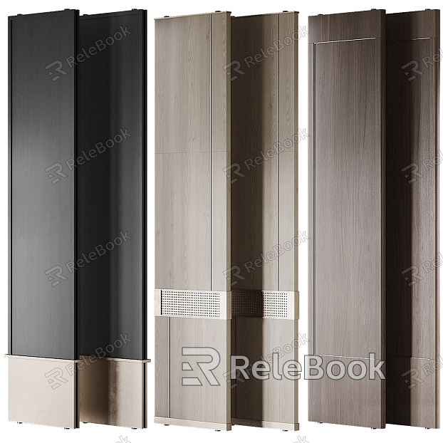 Light Luxury Partition Rotary Partition Solid Wood Partition Screen model