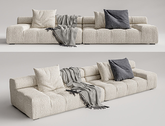 Modern B & B Italia Multiplayer Sofa 3d model