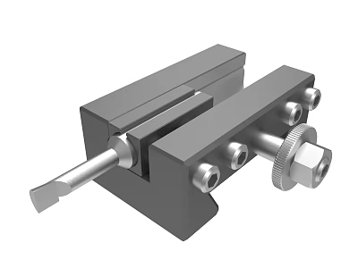 Heavy Duty Metal Bench Vice With Adjustable Screw And Clamping Jaws 3d model
