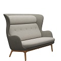 RO SOFA three-seat sofa leisure sofa armrest sofa 3d model