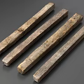 Durable Stone Wood Long Strips with Natural Texture for Decorative and Building Applications