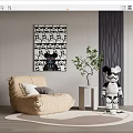 Modern Lazy Sofa Lazy Sofa Corner Set 3d model