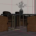 Modern Dining Table and Chair Combination Dining Table and Chair Casual Table and Chair 3d model