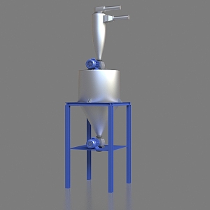 Vertical Double Spiral Conical Mixer Lightweight Dry Powder Mixer Industrial Equipment 3d model