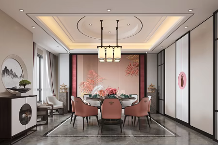 Restaurant rooms 3d model