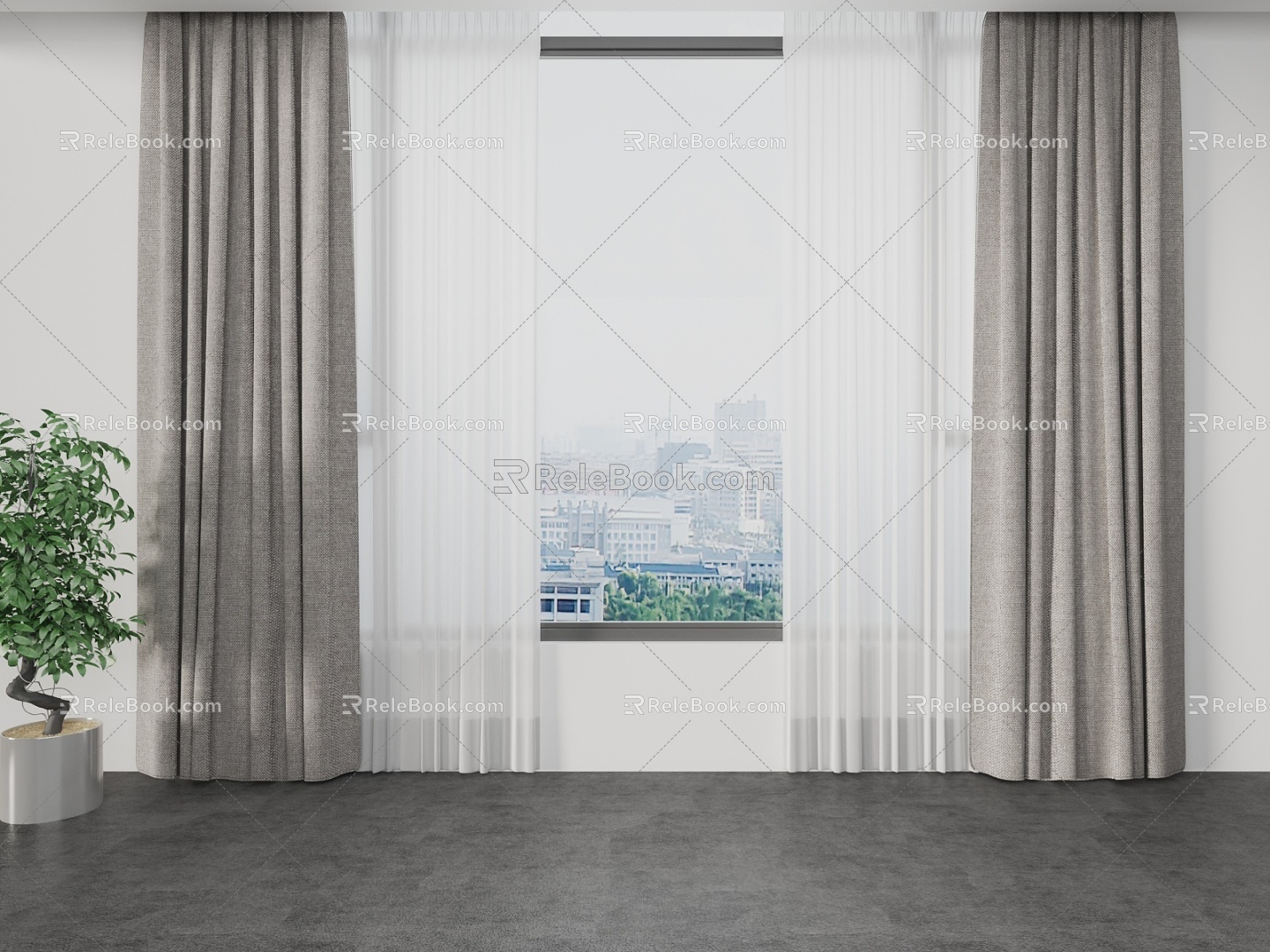 Curtains 3d model