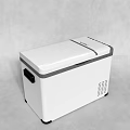 Chest Freezer With Open Lid Interior Compartments White Exterior And Control Panel
