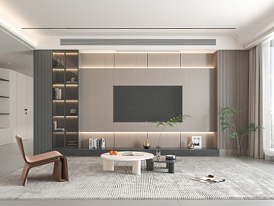 modern living room 3d model