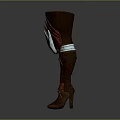 Decorative Leather Boots With Intricate Patterns For Daily Use And Comfortable Wear