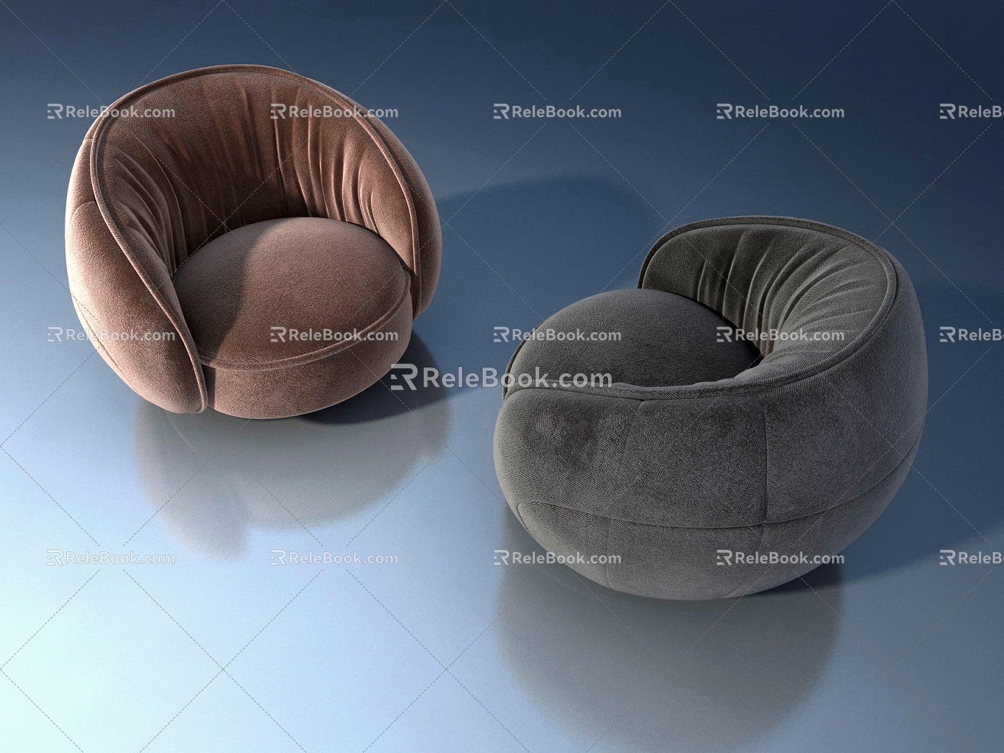 Single sofa 3d model