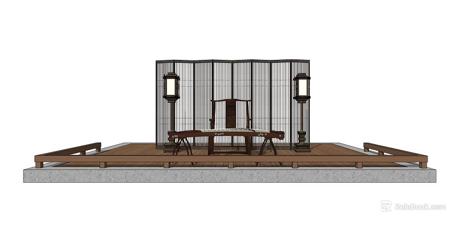 Creative Studio Display With Musical Instruments And Art Supplies For Artistic Creation 3d model 