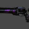Sleek Black Fighter Jet Featuring Purple Accent Design And Aerodynamic Structure