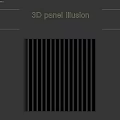 White Vertical Slatted Wall Panel with Clean Lines for Modern Interior Design
