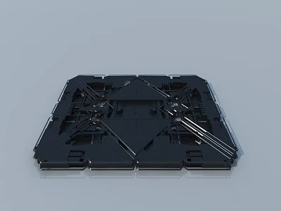 Modern Swing Door Structure With Sturdy Hinges And Metal Frame Components 3d model