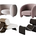 Modern Single Sofa Designs With Various Colors And Unique Styles 3d model