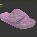 Gray Quilted Diamond Pattern Slippers With Soft Upper And Comfortable Sole