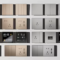 Modern Switch Socket 3d model