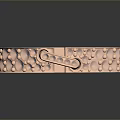 Diamond Studded Rose Gold Sterling Silver Ring With Safety Pin Design By Chabmel