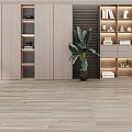 Modern Bookcase Decorative Cabinet Display Cabinet Bookshelf 3d model