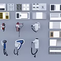 Various Types Of Modern Household Electrical Appliances With Stylish Designs For Home Use