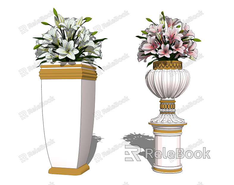 Modern Style Potting Style Plant Pot model