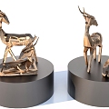 Living room ornaments Deer ornaments 3d model