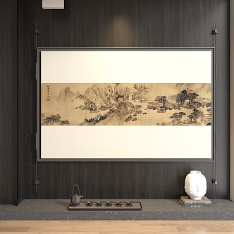 New Chinese Decorative Painting 3d model