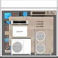 modern air conditioning air conditioning equipment 3d model
