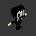 Bendy The Ink Machine Black And White Cartoon Character With Thumbs Up And Bow Tie