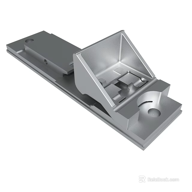 Industrial Metal Mechanical Part With Precision Bracket And Holes Design 3d model