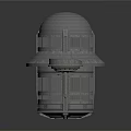 Detailed Architectural Model Showcasing Domed Structure And Small Component Design